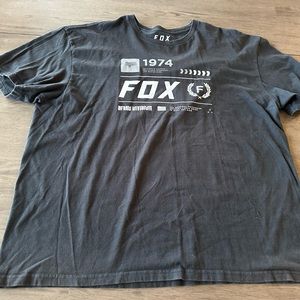 Men’s 2XL Graphic Tshirt-Fox Black